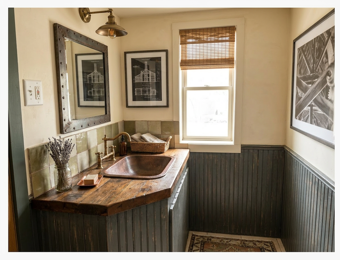 Adaptive Reuse Style Bathroom