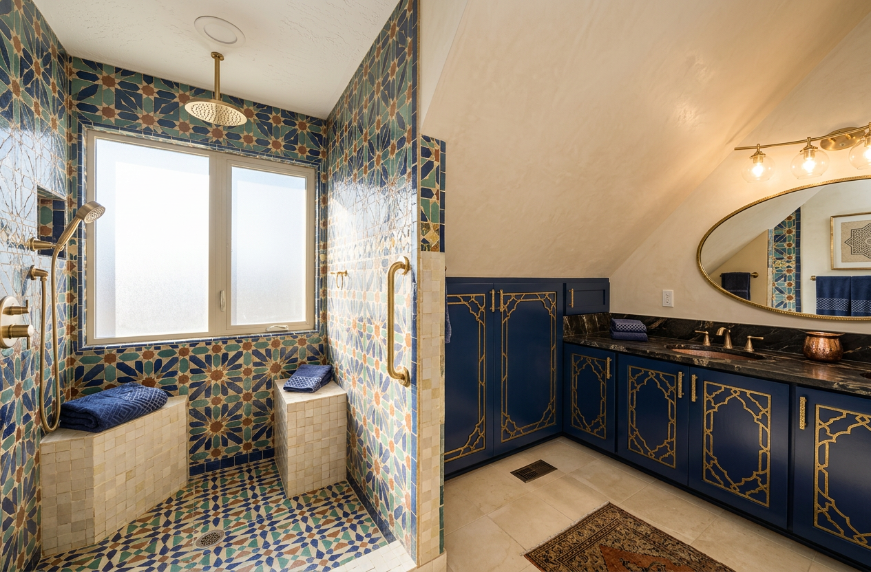 Moroccan Modern Bathroom