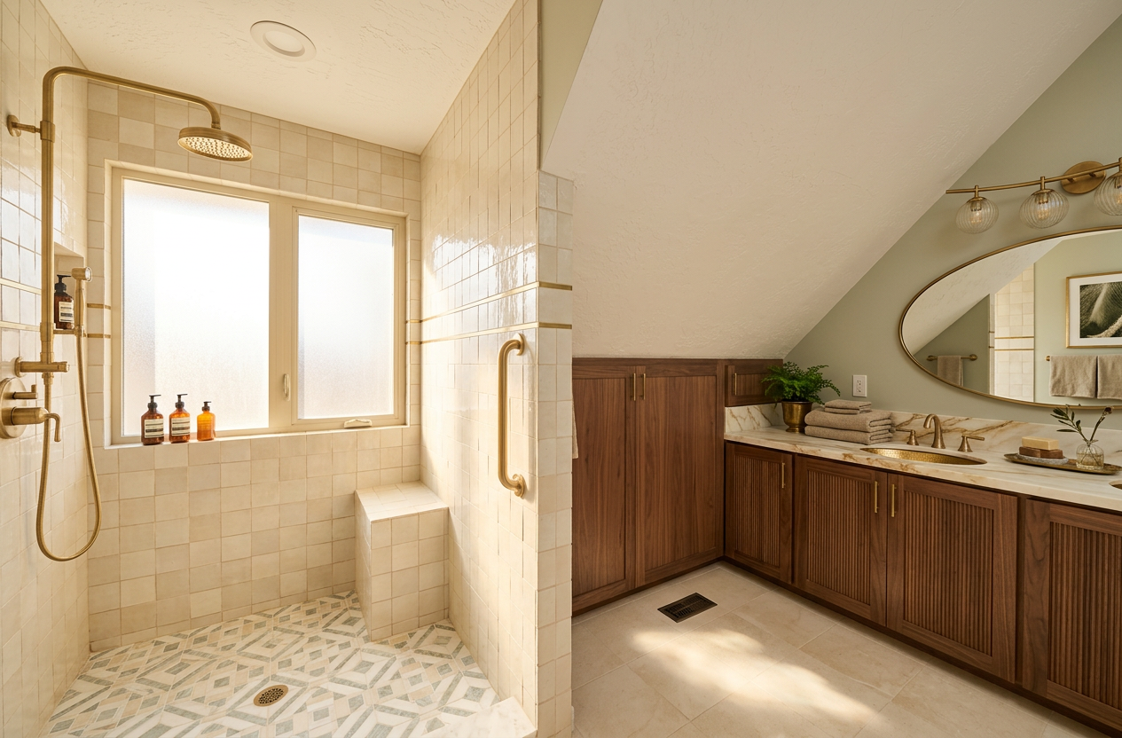 Vintage Modern Bathroom