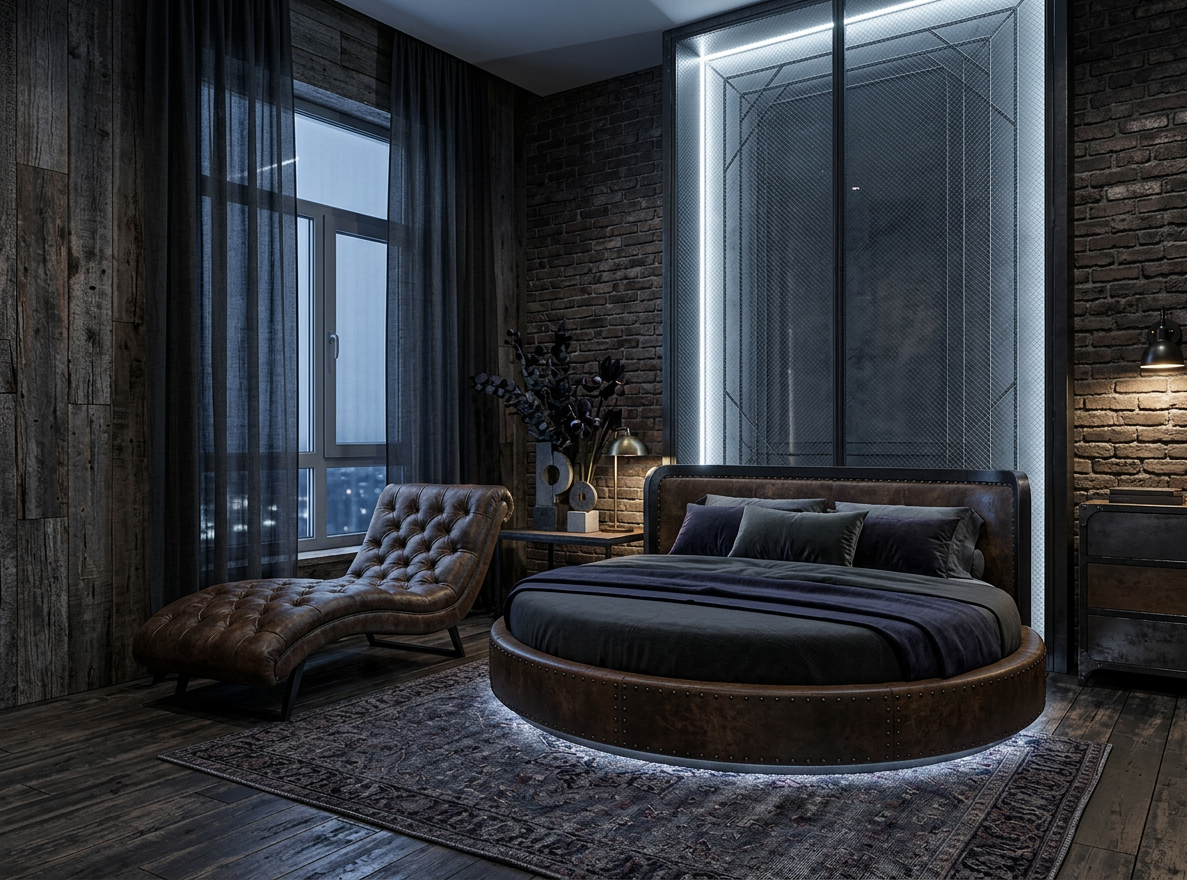 Industrial Chic Primary Bedroom Suite