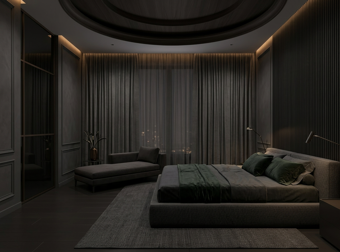 Minimalist Primary Bedroom Suite