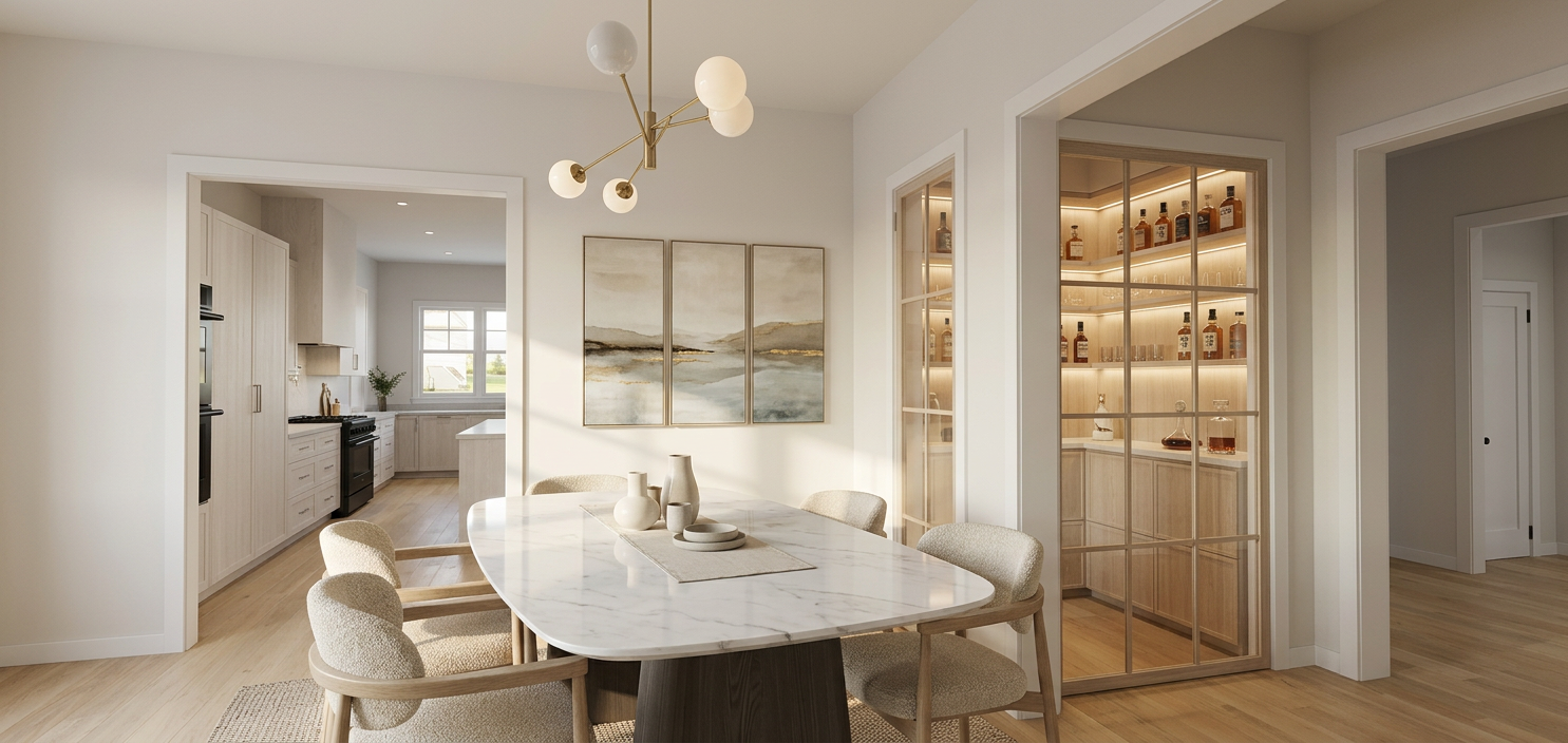 Scandinavian Minimalism Dining Room