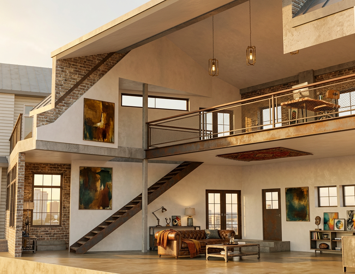 Industrial Chic Loft Space