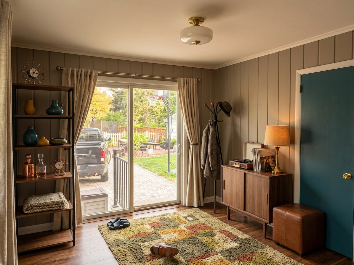 Mid Century Modern Entryway