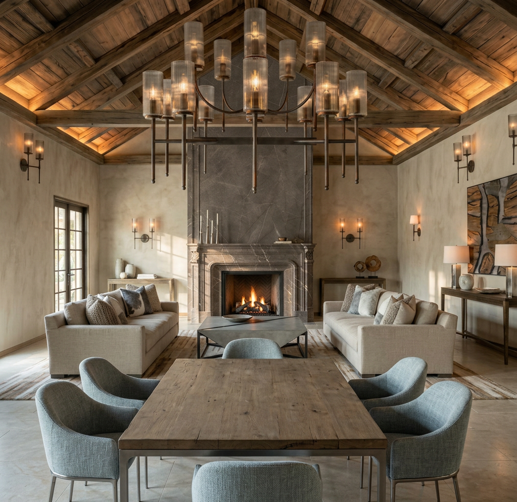 Int Contemporary Rustic Interior Design