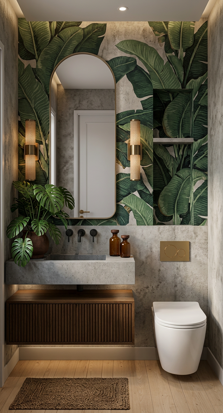 Tropical Powder Room