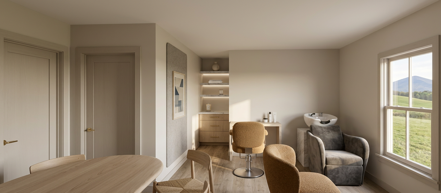 Scandinavian Minimalism Reception Area