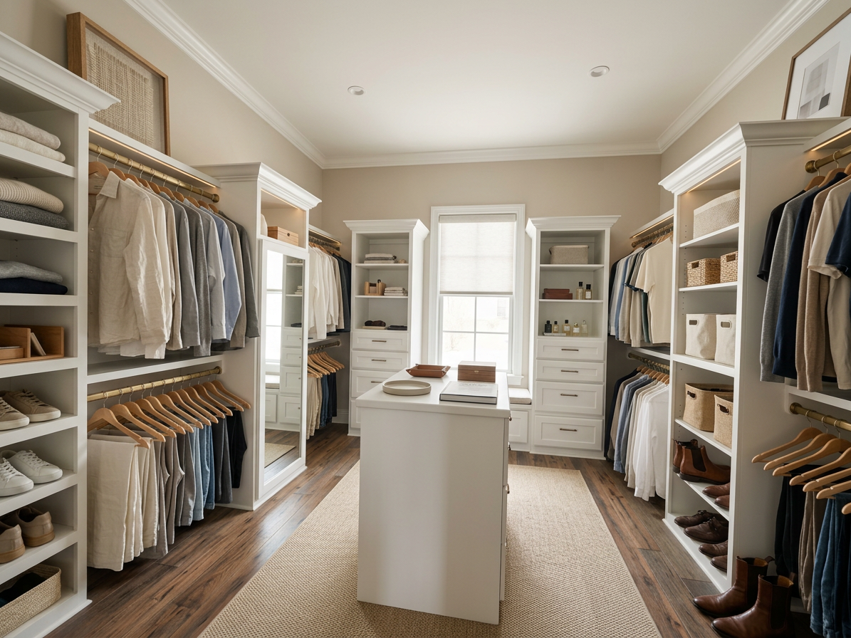 Smart Minimalism Closet Room