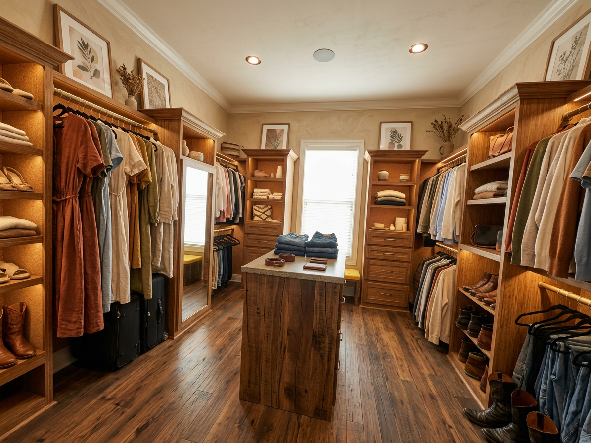 Sustainable Luxury Closet Room