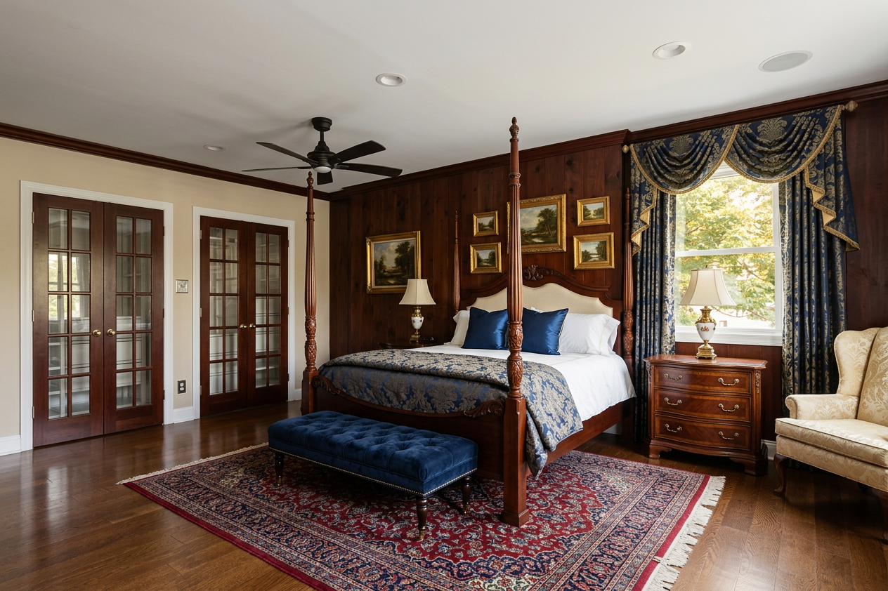 Traditional Primary Bedroom Suite