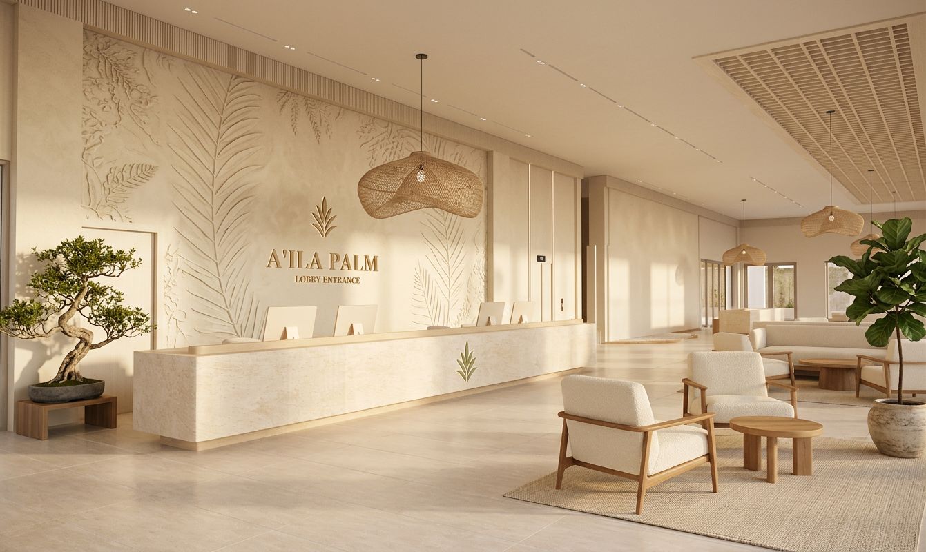 Minimalist Reception Area