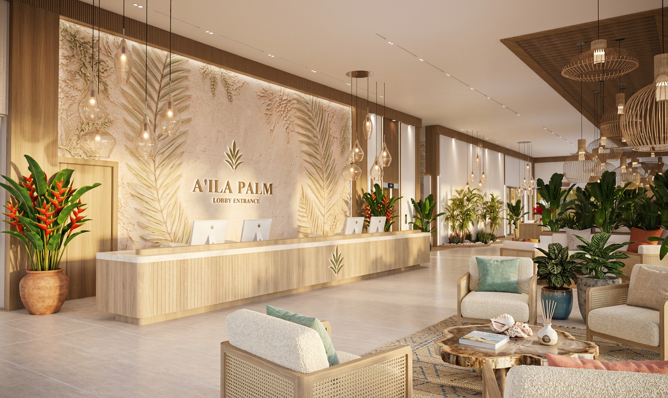 Coastal Modern Reception Area