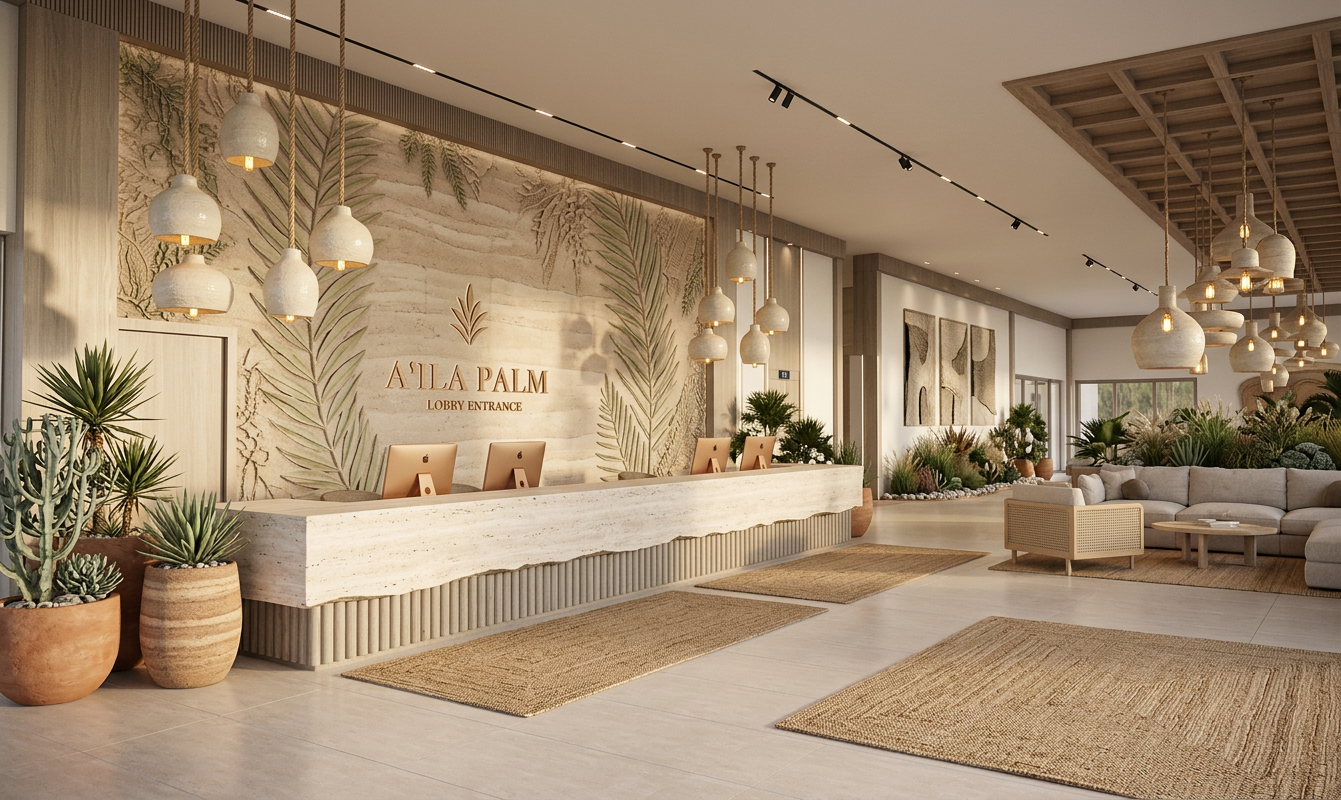 Organic Modern Reception Area