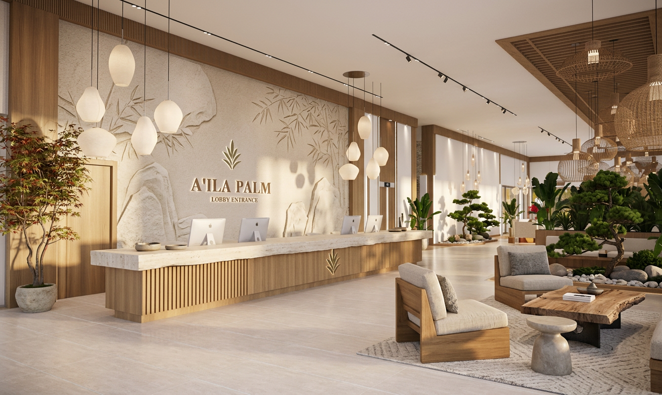 Zen Modern Reception Area