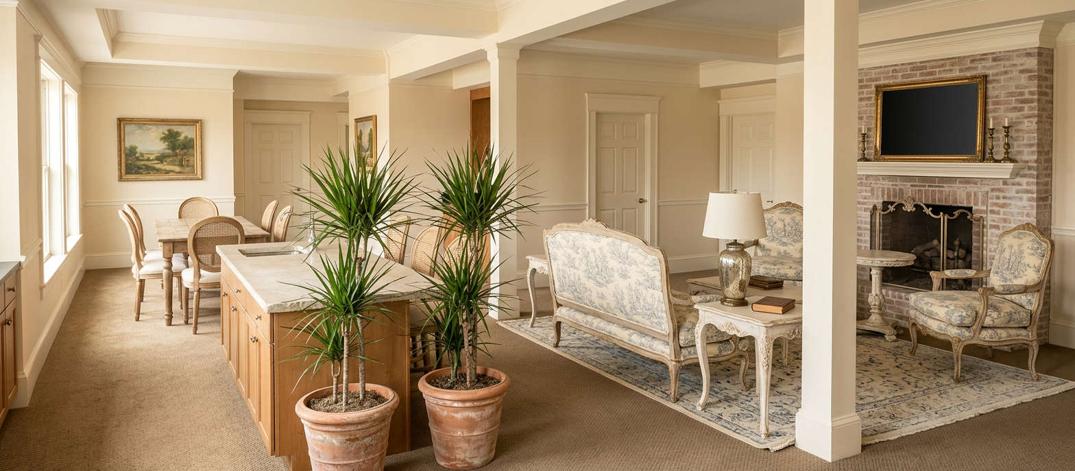 French Provincial Sitting Room