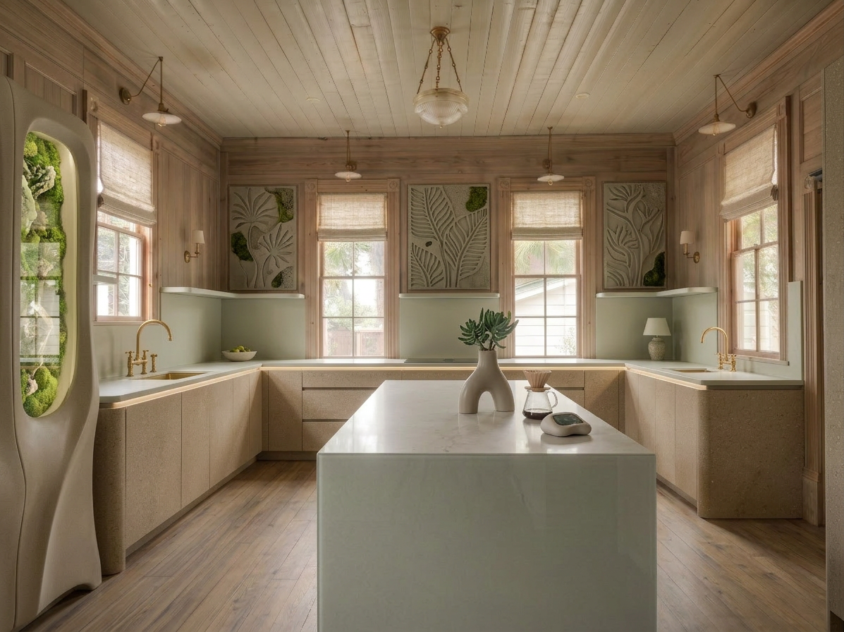Eco Futuristic Kitchen