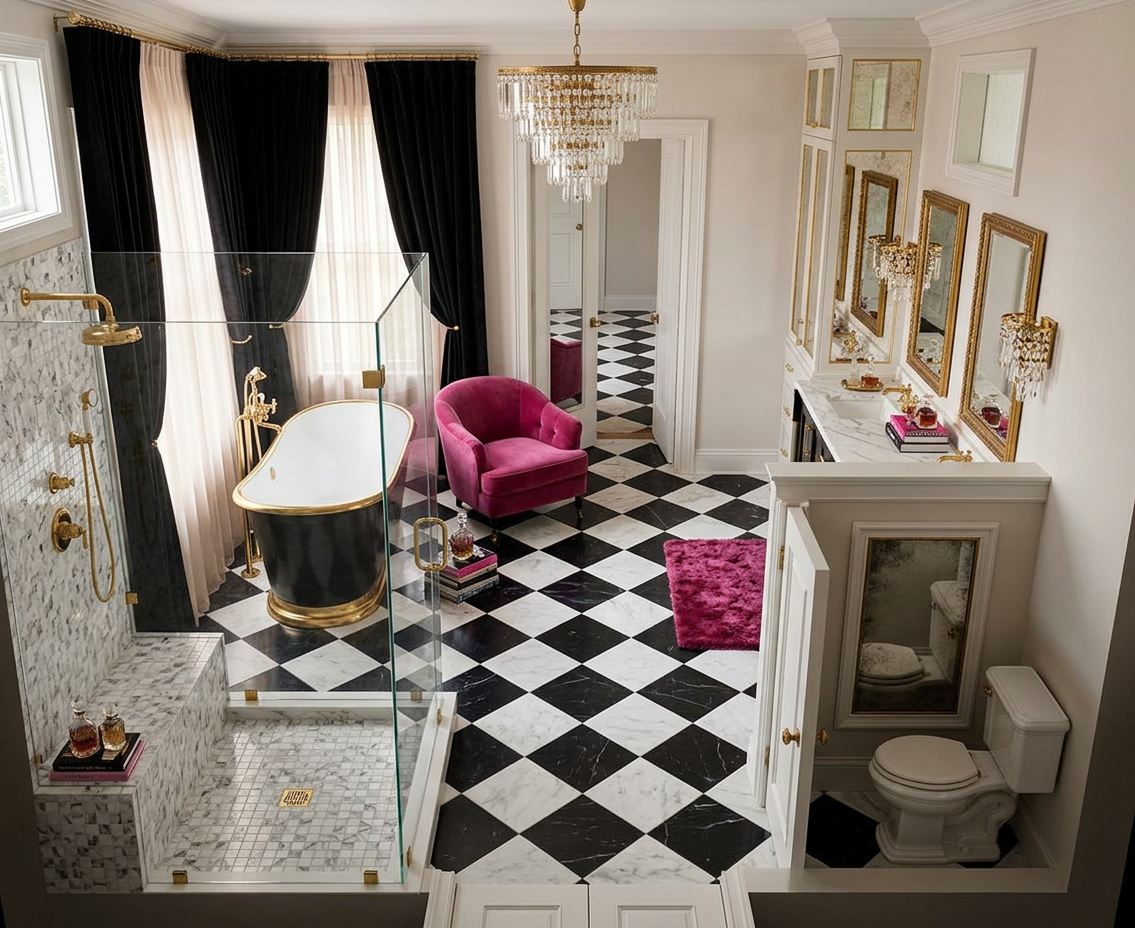 Hollywood Regency Interior Design