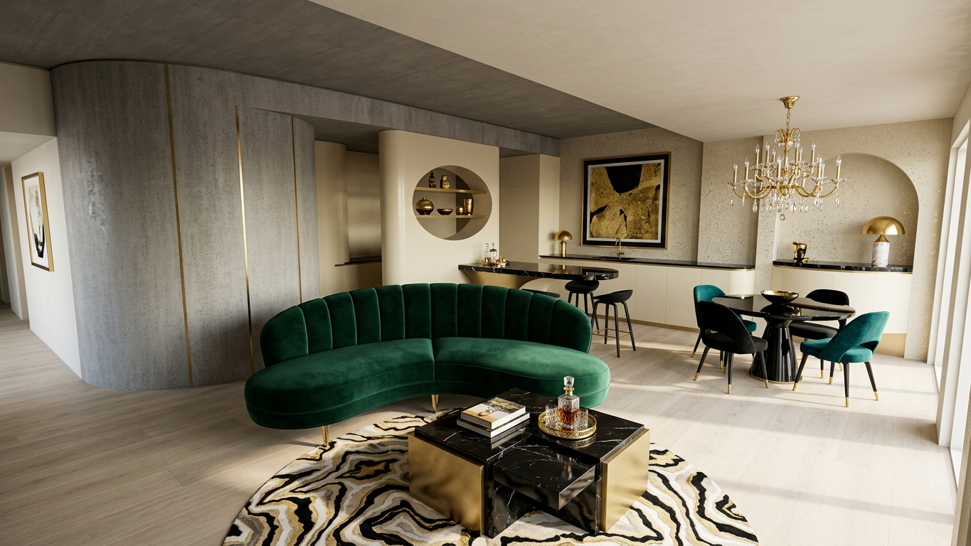 Hollywood Regency Interior Design