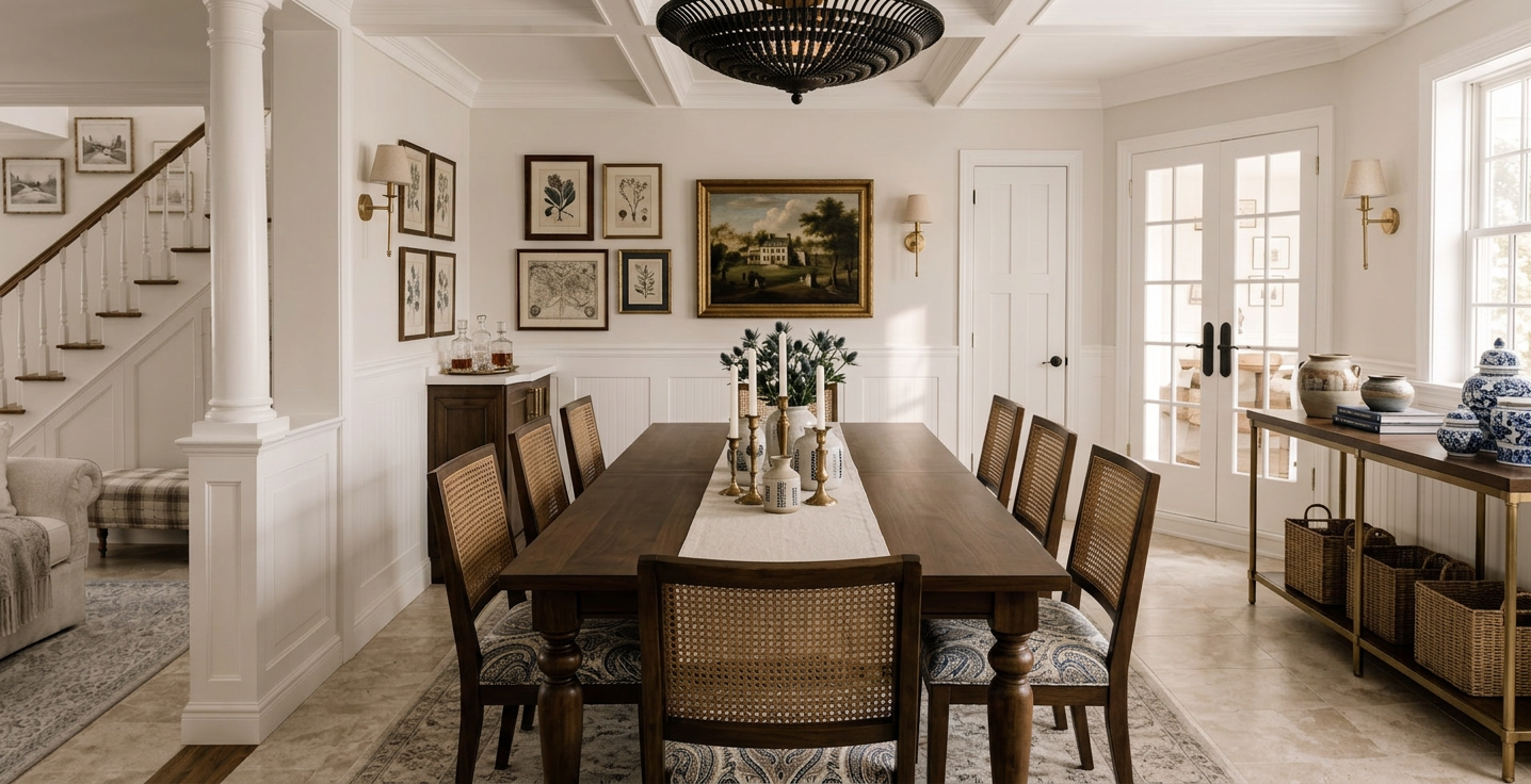 Modern Colonial Dining Room