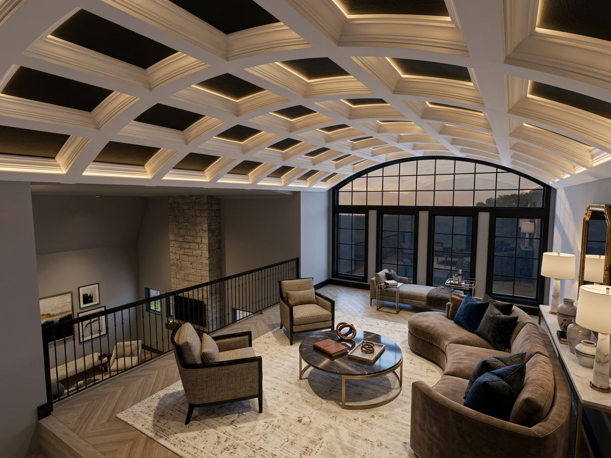 Transitional Family Room