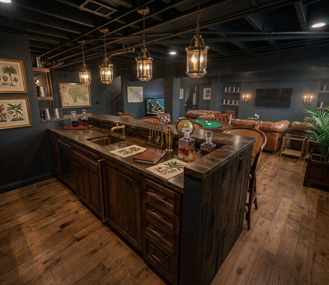 British Colonial Basement