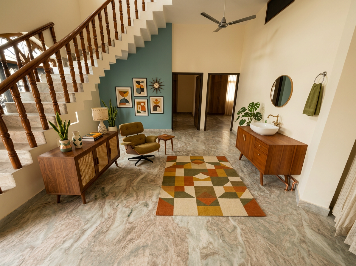 Mid Century Modern Entryway