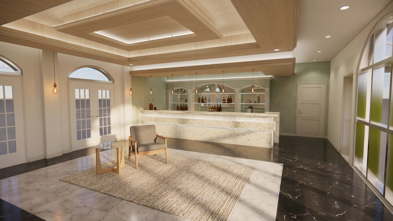 Nordic Modern Bar Area