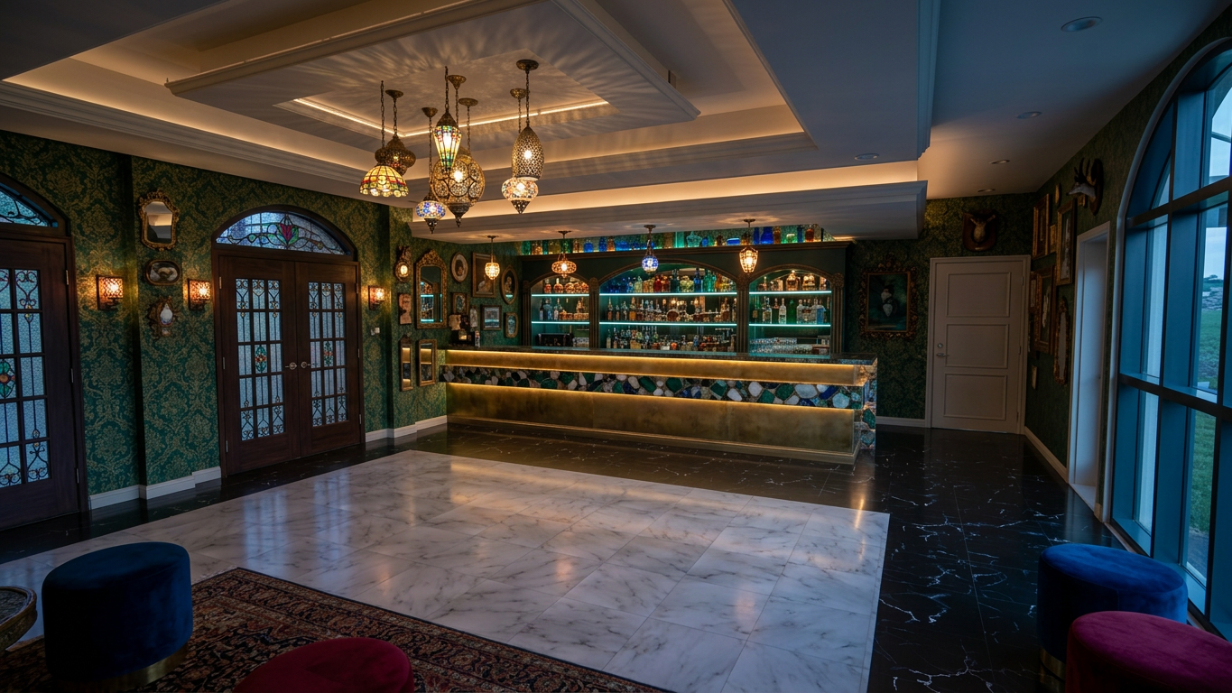 Maximalist Bar Area