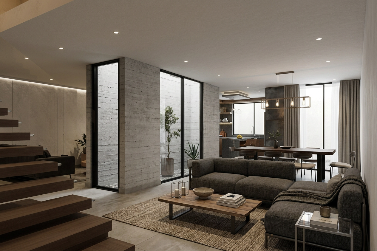 Industrial Minimalist Interior Design