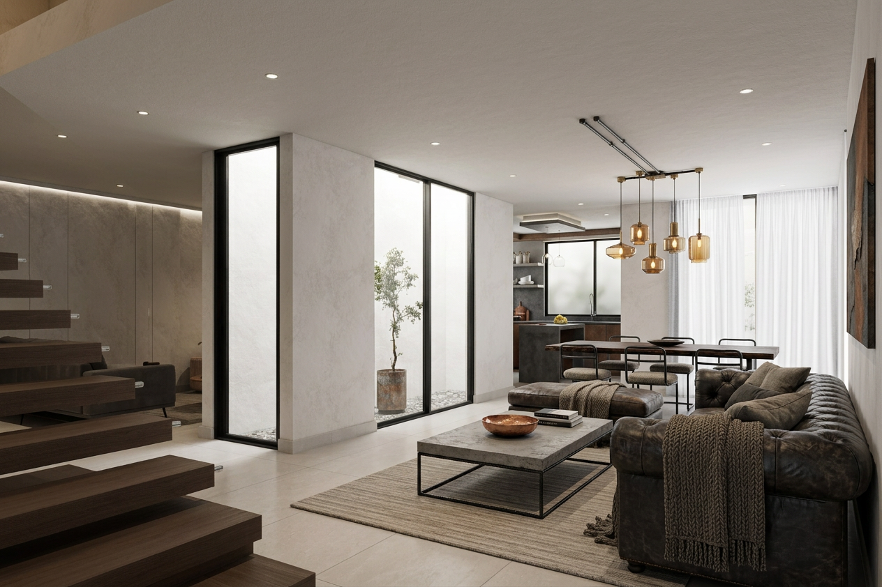 Industrial Minimalist Interior Design