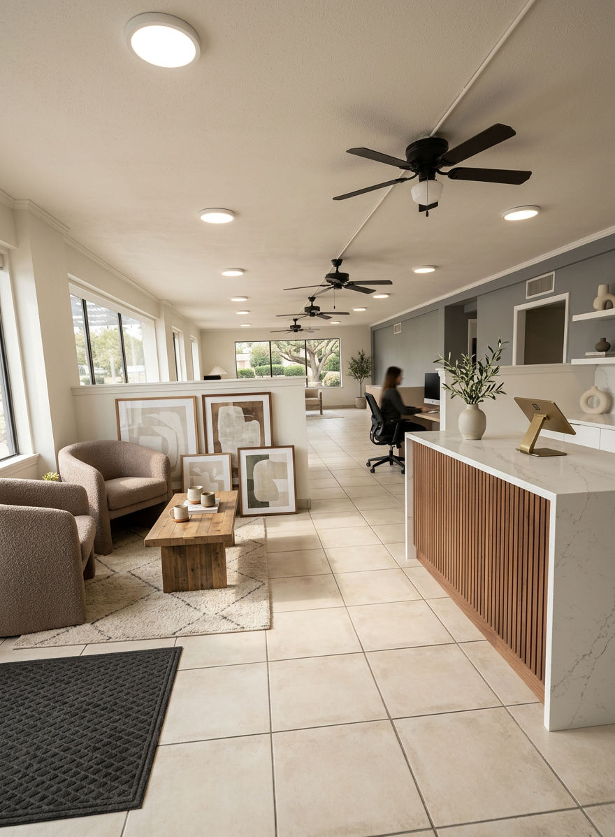 Contemporary Reception Area