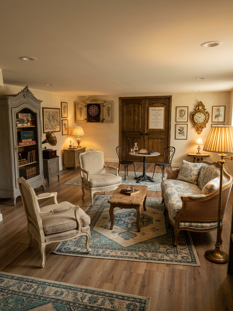 French Provincial Gaming Room