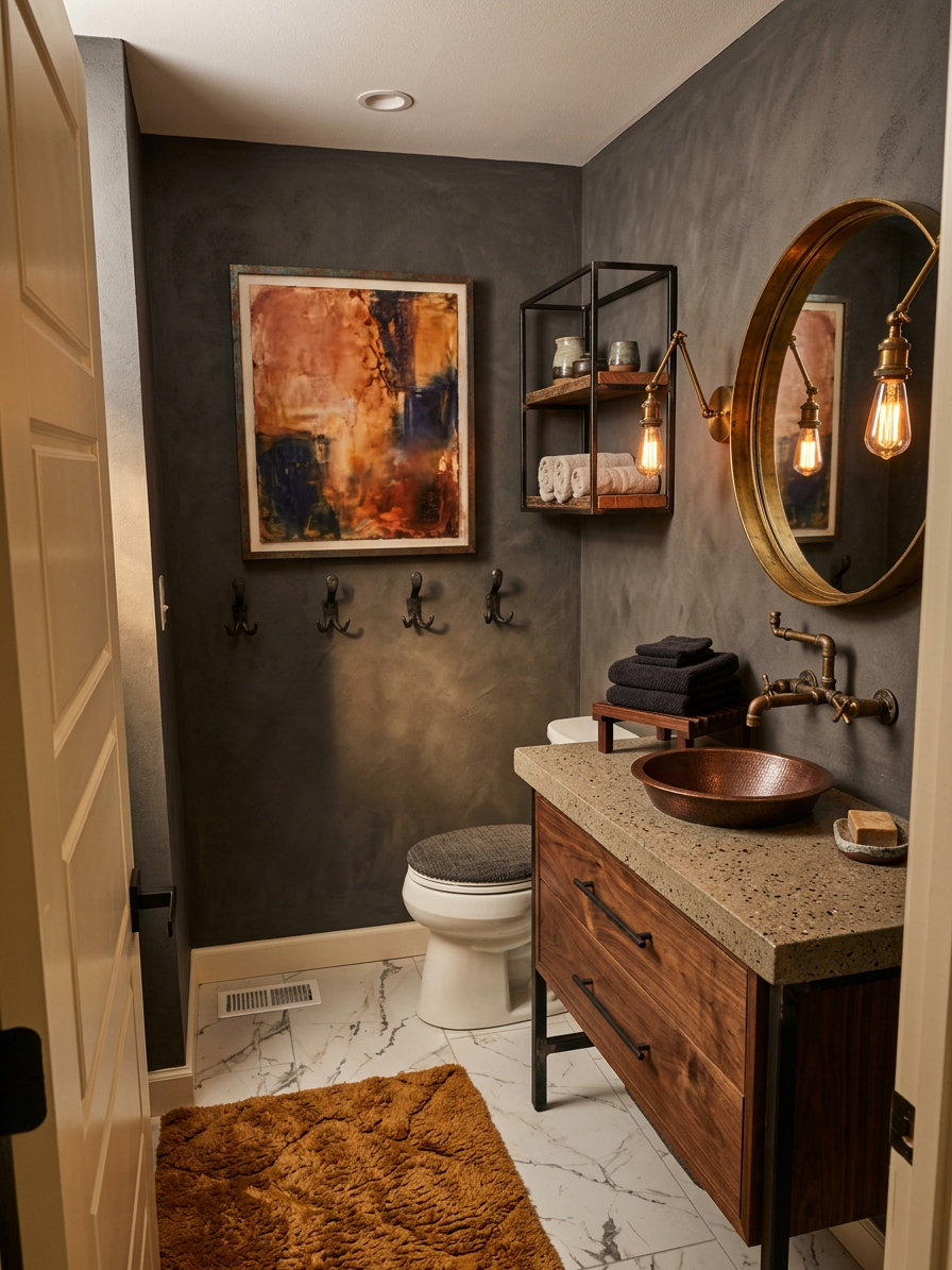 Artisanal Industrial Bathroom