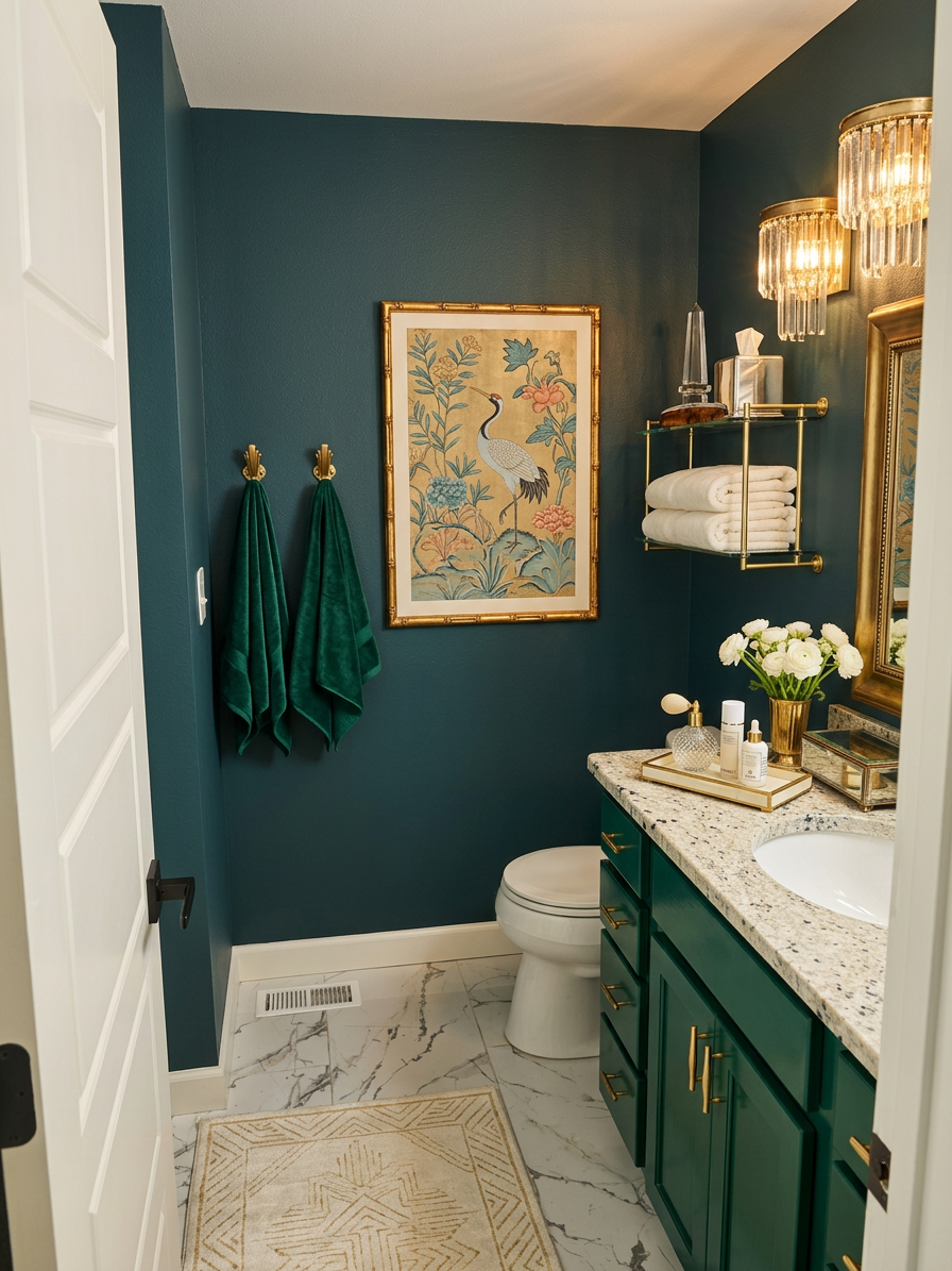 Hollywood Regency Bathroom