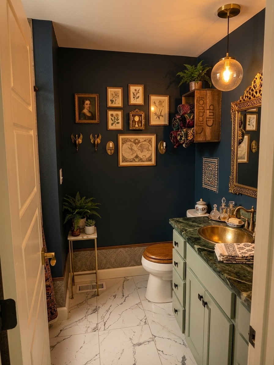 Maximalist Bathroom