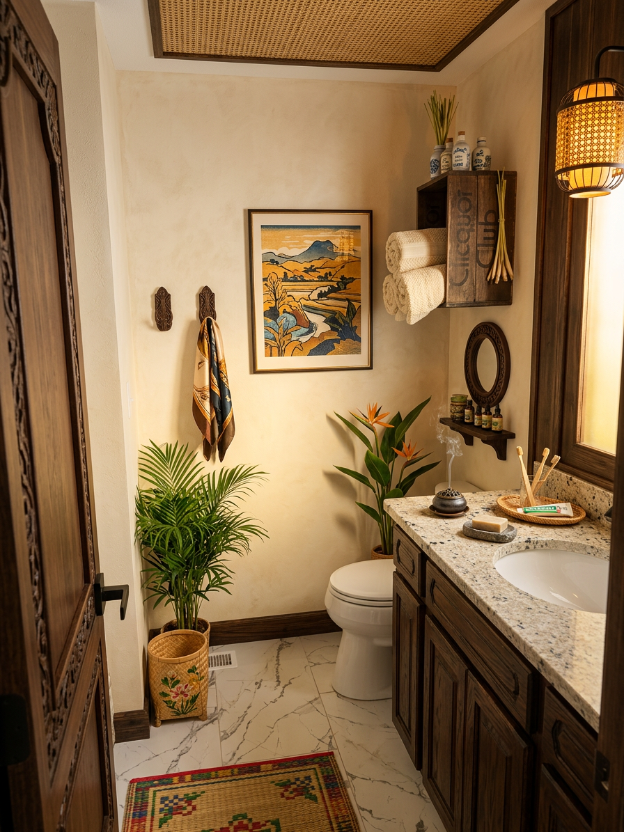Vietnamese Tropical Bathroom