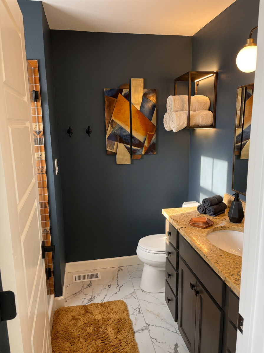 Abstract Art Bathroom