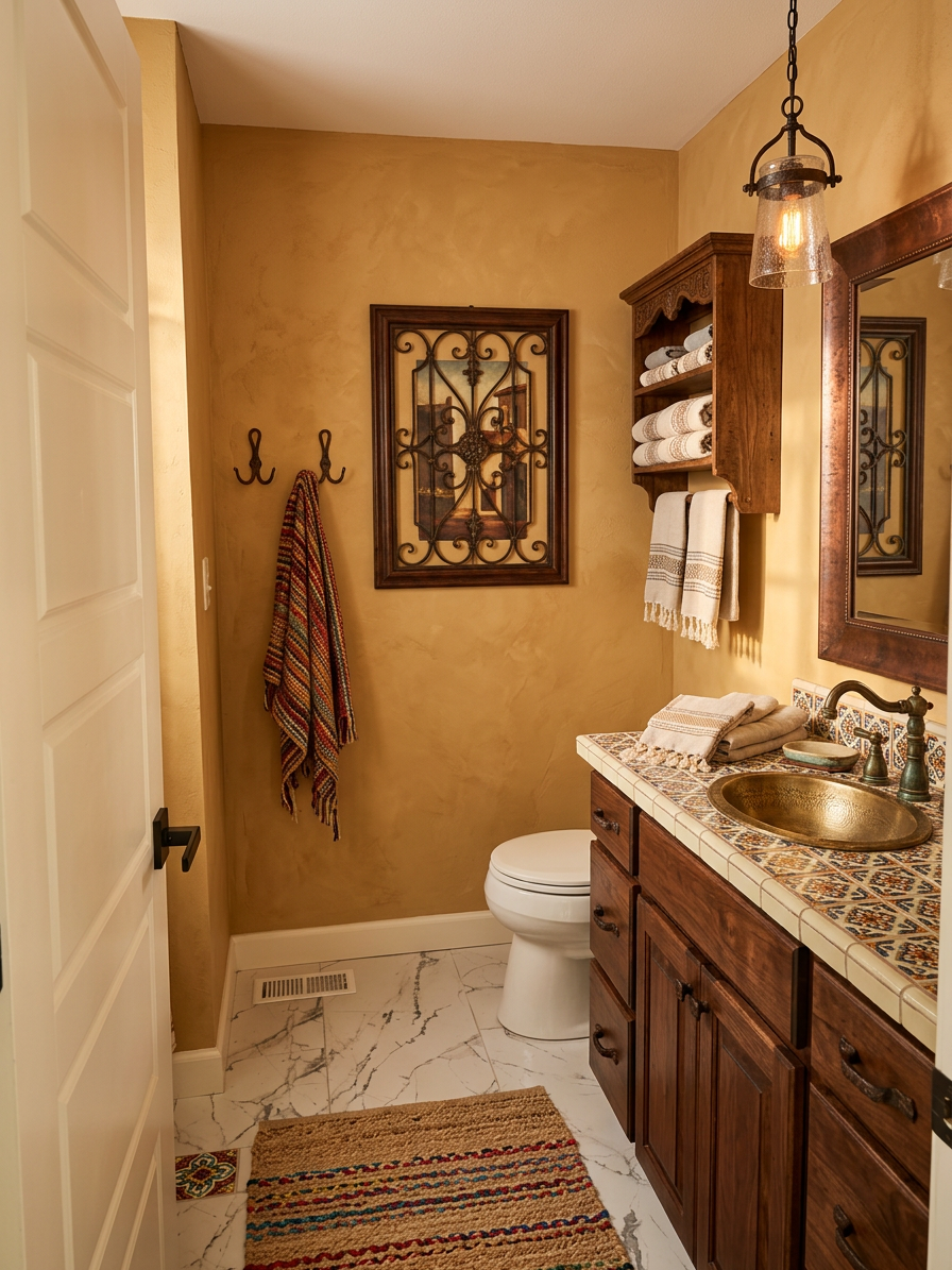 Spanish Colonial Revival Bathroom