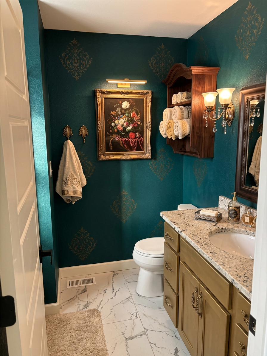Contemporary Baroque Bathroom