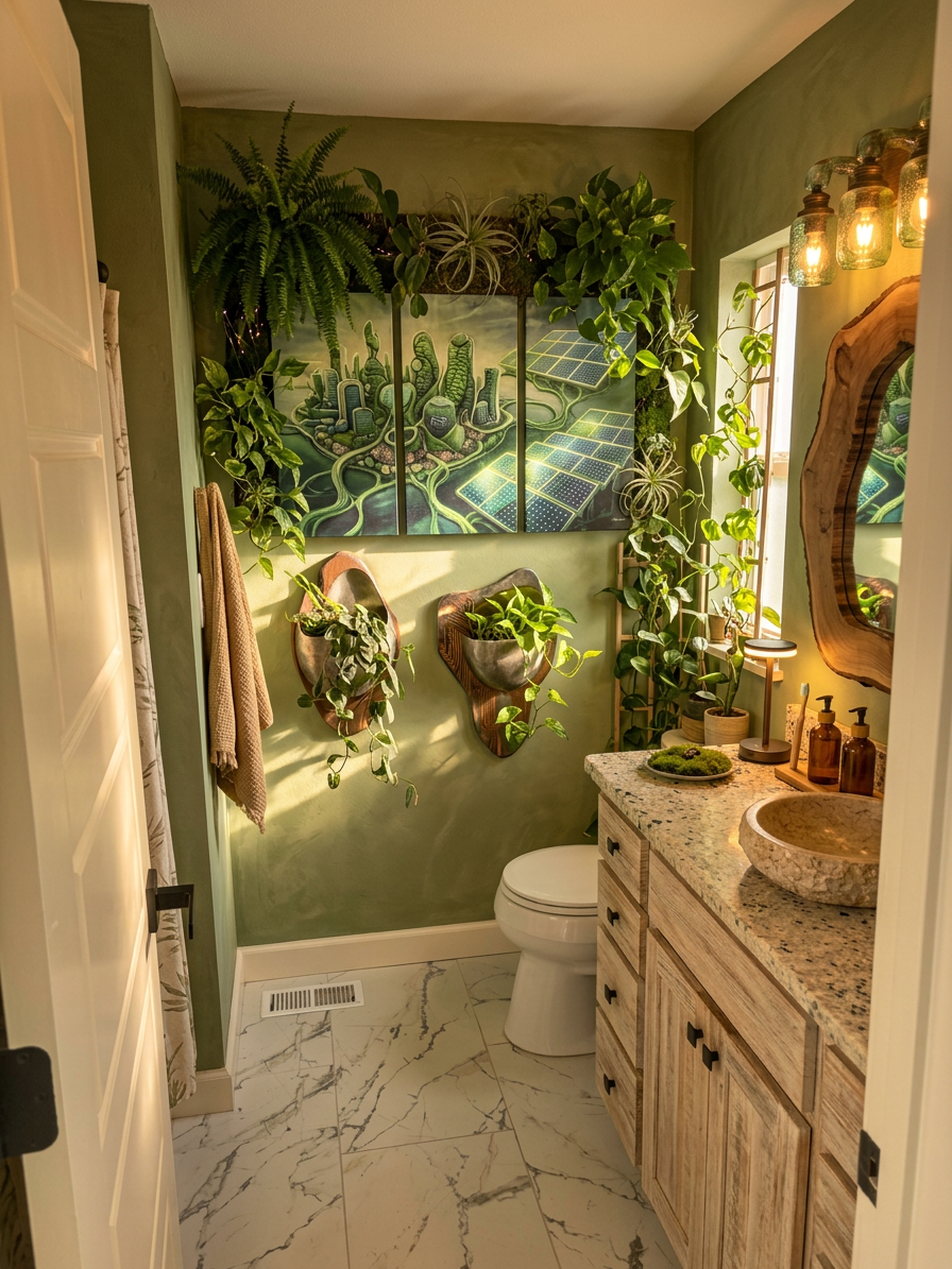 Solarpunk Interior Design