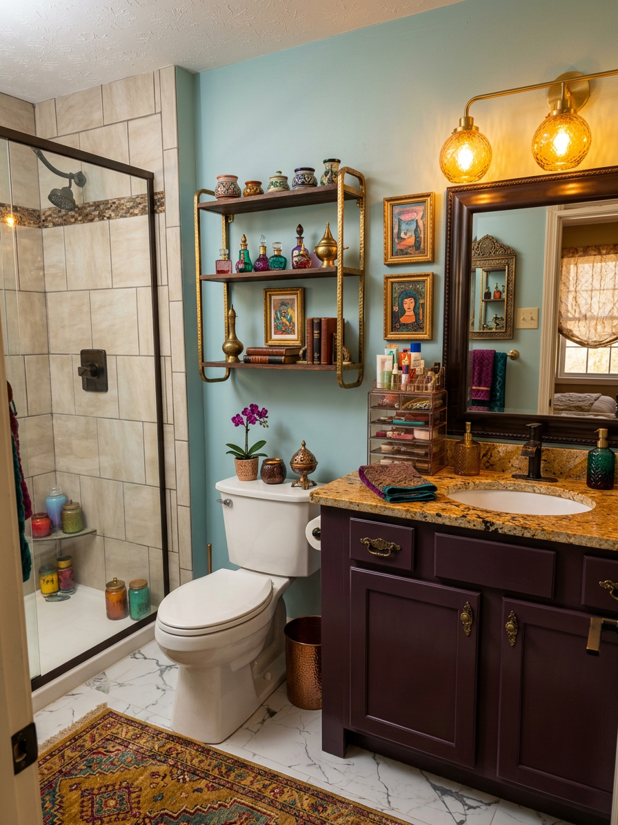 Maximalist Bathroom