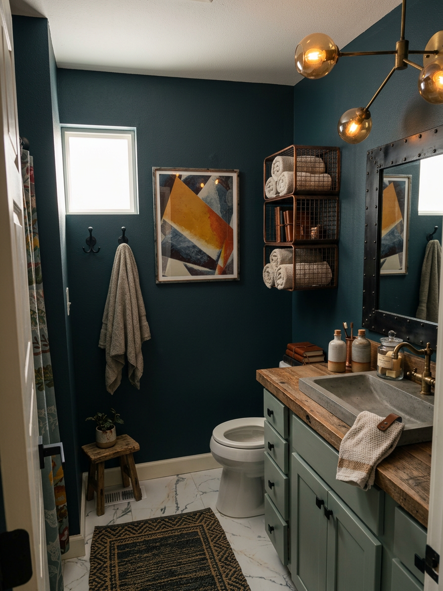 Artisanal Industrial Bathroom