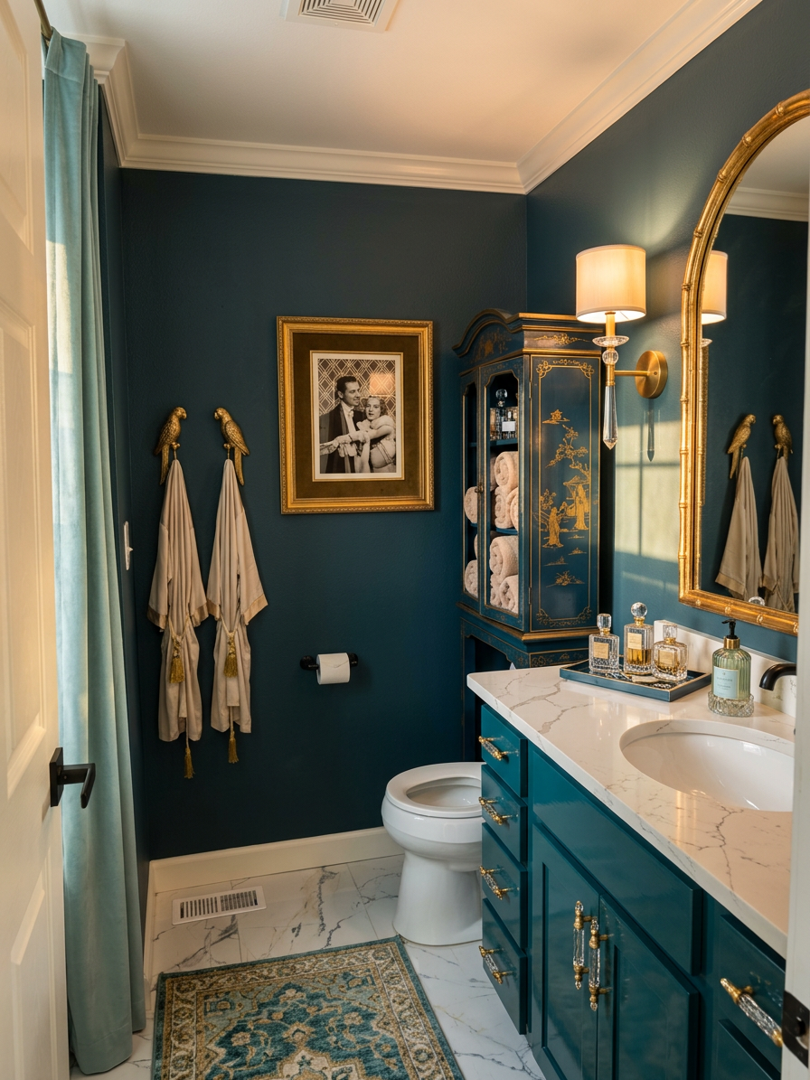 Hollywood Regency Bathroom