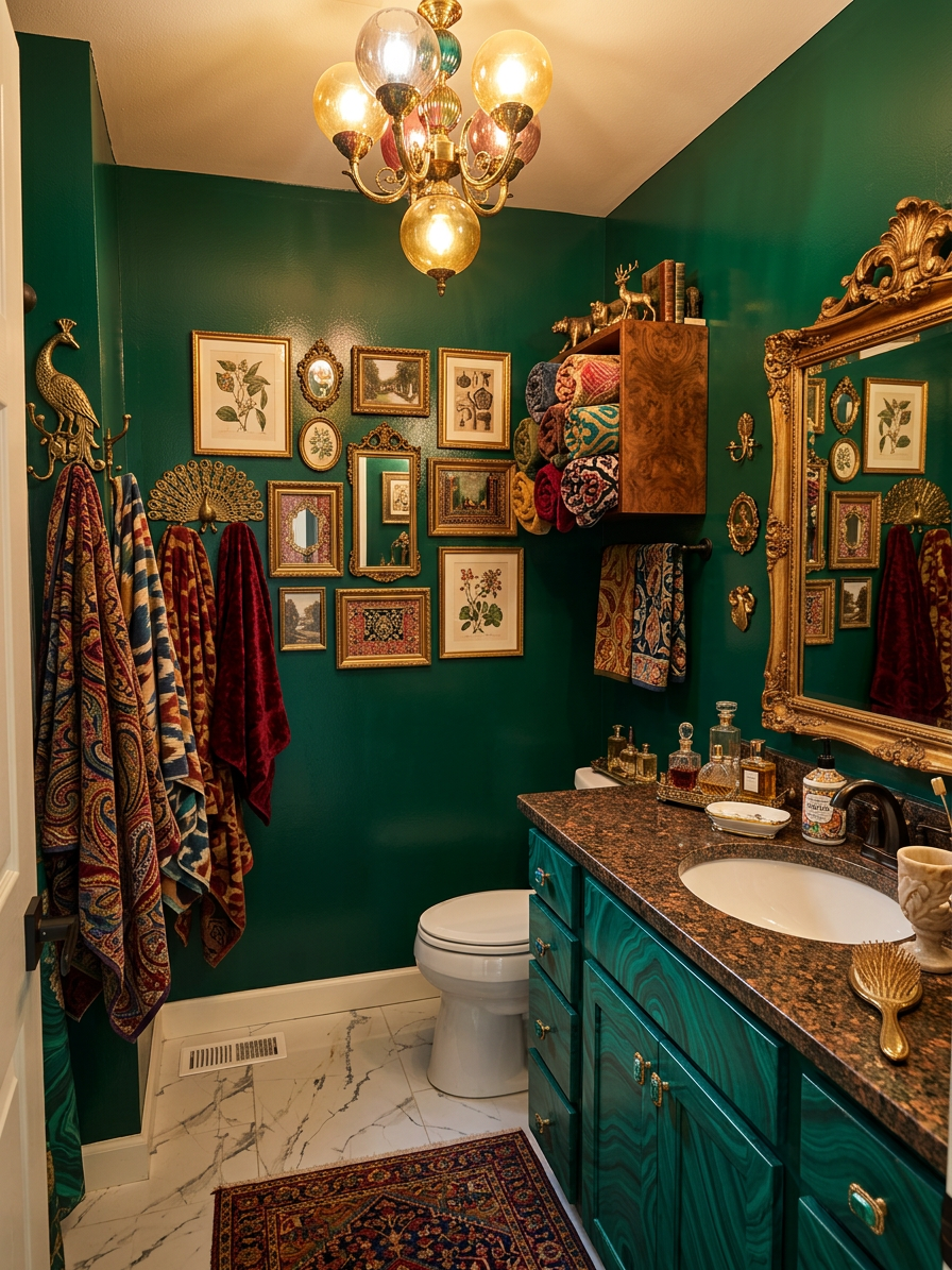 Maximalist Bathroom