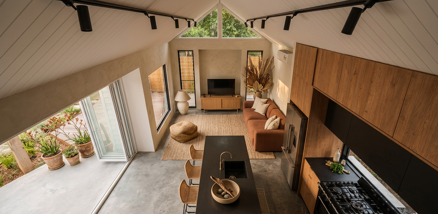 Earthy Minimalism Living Room