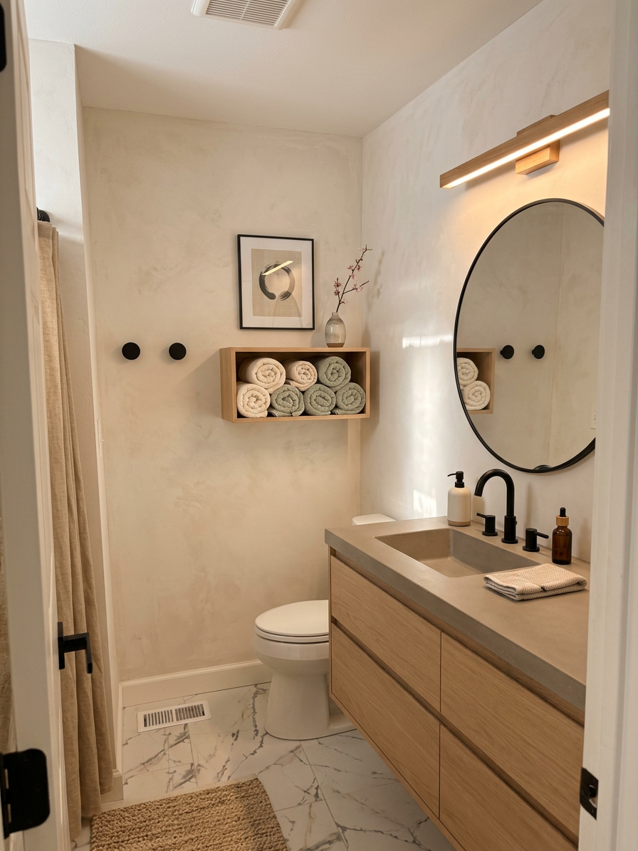 Scandi Japanese Bathroom