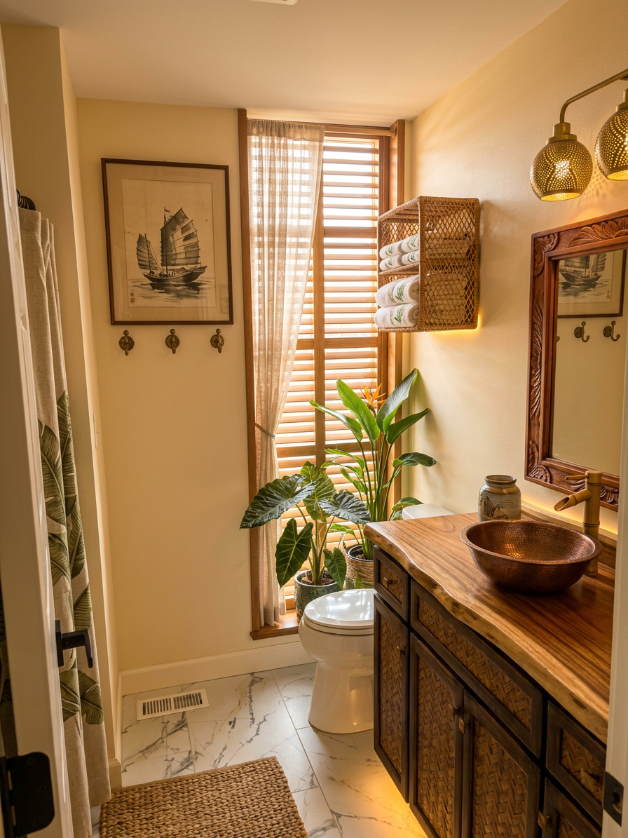 Vietnamese Tropical Bathroom