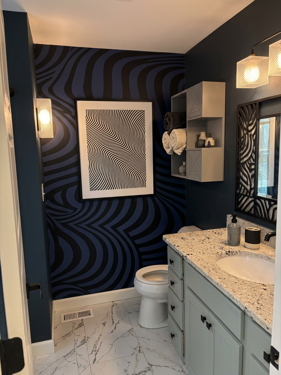 Op Art Bathroom