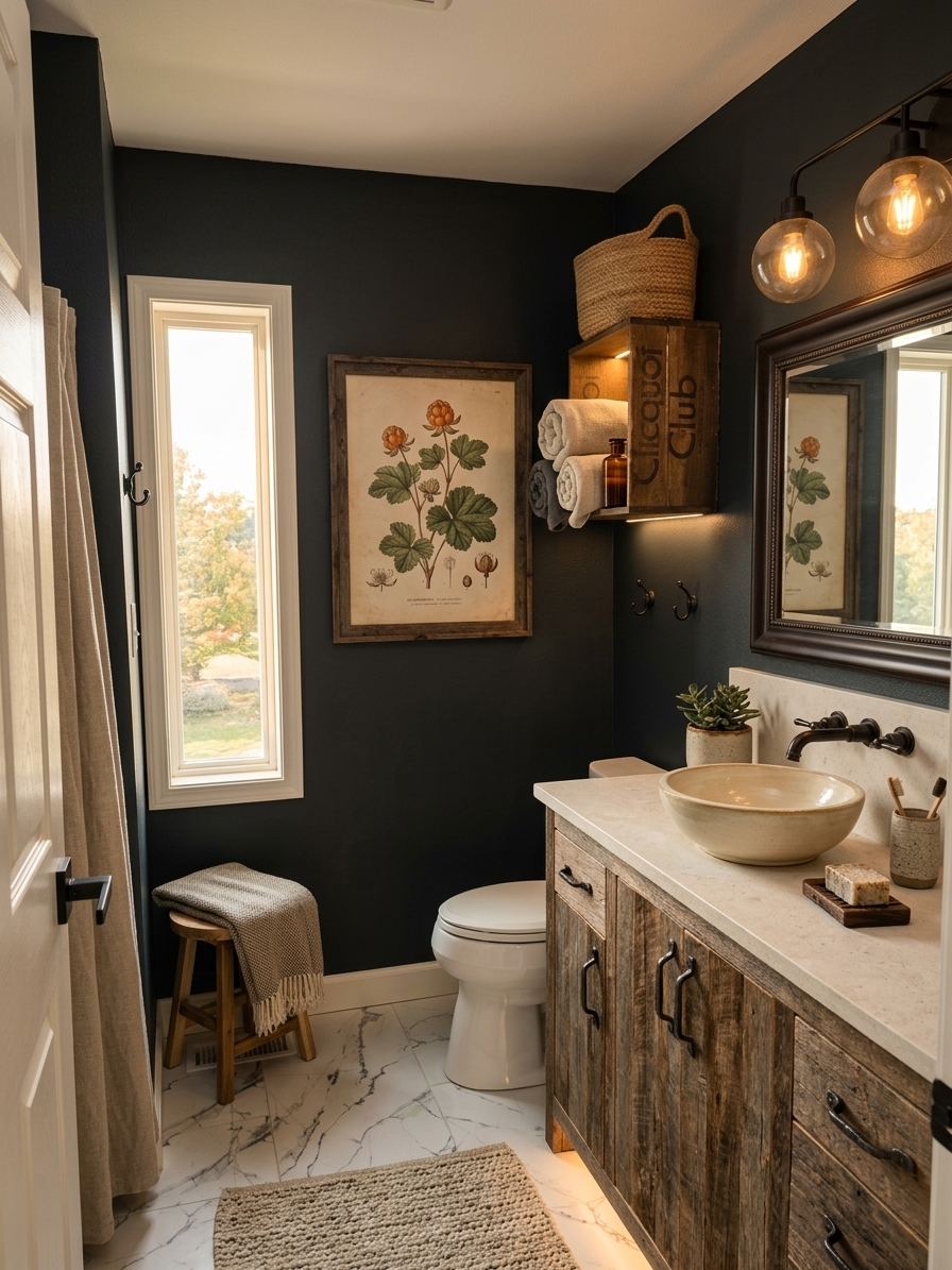 Scandinavian Rustic Bathroom