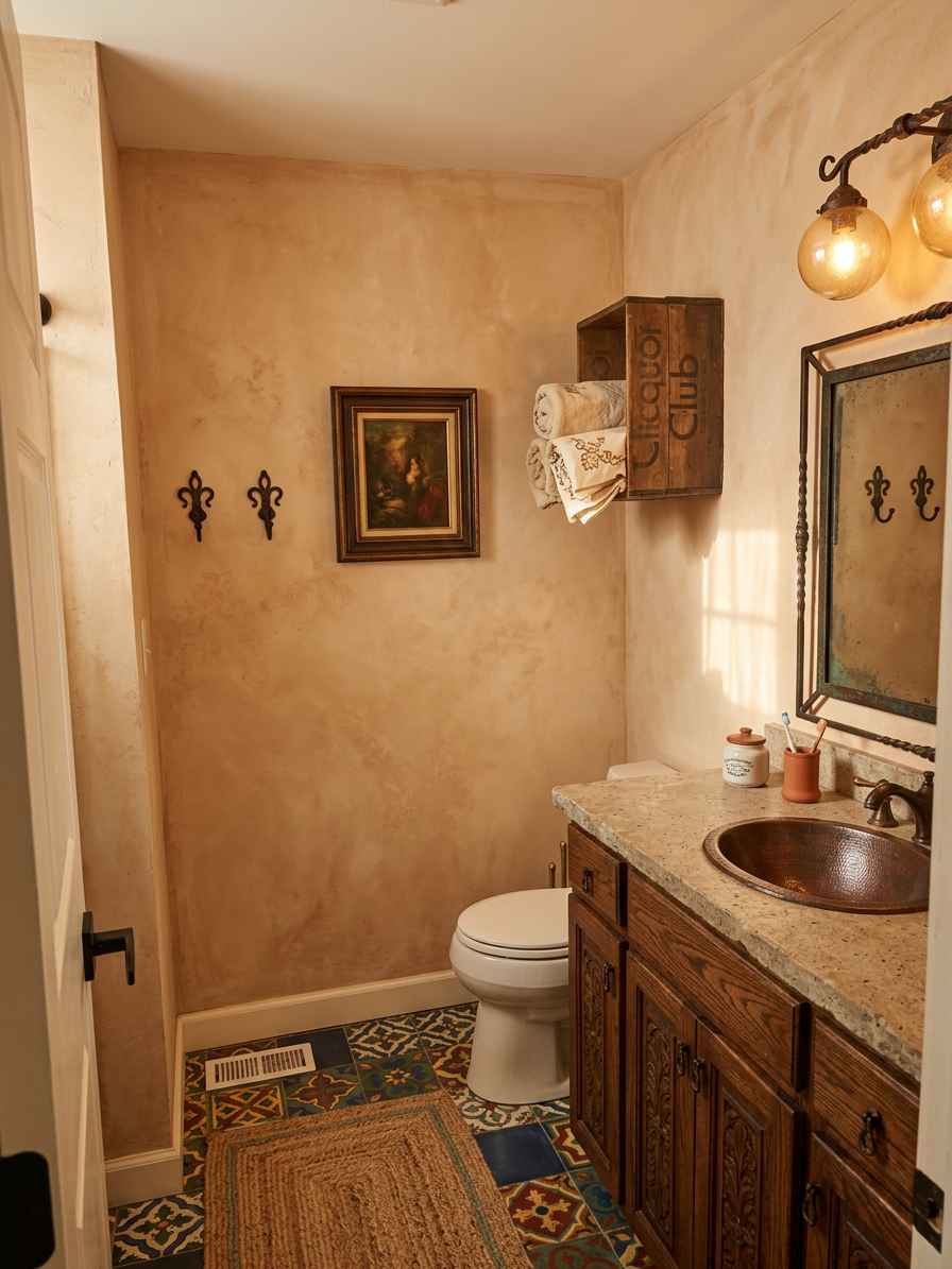 Spanish Colonial Revival Bathroom